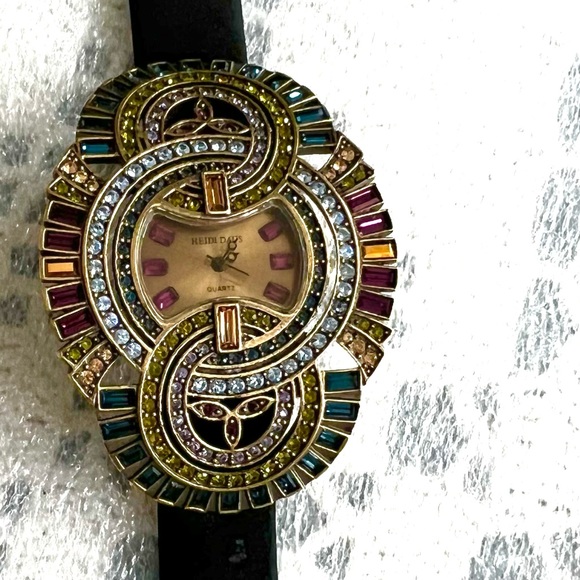 Heidi Daus Vintage Art Deco style wrist watch - New Battery installed - Picture 7 of 12